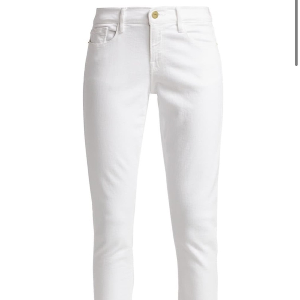 Frame Denim White Boyfriend ale Garçon Jeans